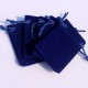 Fluwelen pouch 7 x 9 cm. blauw